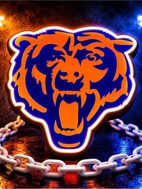 Chicago Bears Light Up Fan Chain Necklace